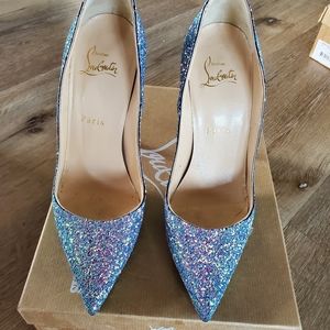 Christian Louboutin So Kate glitter dragonfly heels size 37.5